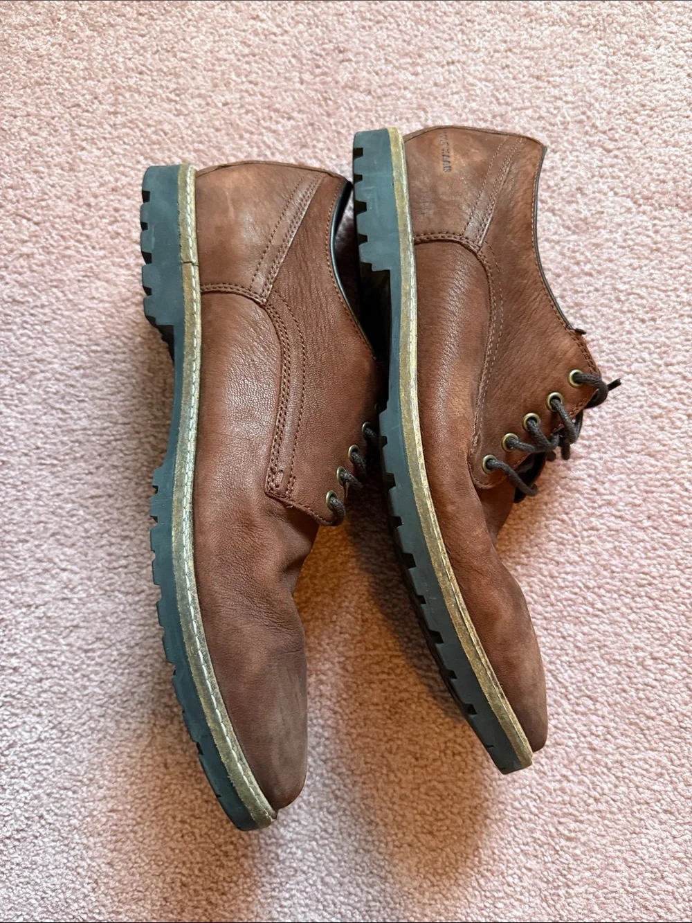 Cole Haan Men's Brown Leather Lace-Up Dress Shoes
